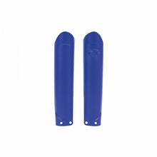 Load image into Gallery viewer, Polisport Plastics blue fork guards for Sherco SE and Sef models, designed to protect motorcycle forks.