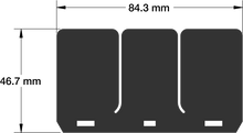 Load image into Gallery viewer, Moto Tassinari Vf3 replacement petal set for intake and carb fuel systems, shows the individual black petal components.