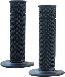 Mika Metals Grips 50/50 Waffle Black 205-6006, durable grips with a textured waffle pattern for secure handling.