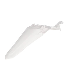 Acerbis white rear fender for Yamaha motorcycle, showing the plastic fender with Acerbis branding and mounting points.