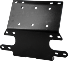Load image into Gallery viewer, Open Trail winch mount showing sturdy metal construction with mounting brackets, designed for off-road vehicle winches.