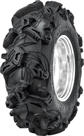 Maxxis Maxxzilla front tire for Can-Am Maverick, 27x9-12 bias tire with tread pattern and sidewall details.