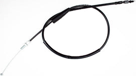 Motion Pro black vinyl throttle cable 70-5236 for motorcycles, showing the flexible cable with protective black vinyl coating.
