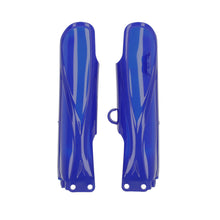 Load image into Gallery viewer, Acerbis blue lower fork cover set for Yamaha motorcycles, showing sleek body covers with branding and vibrant blue color.