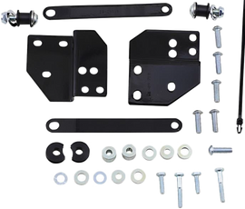 Chrome Cobra front docking kit for Harley Flh/Flt 97-08, body style, part number 82-96550, shown on a motorcycle.