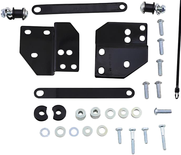 Chrome Cobra front docking kit body part for Flh/Flt motorcycles, model 97-08, with docking hardware and detailed finish.