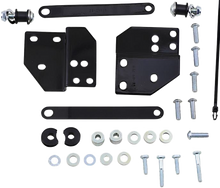 Load image into Gallery viewer, Chrome Cobra front docking kit body part for Flh/Flt motorcycles, model 97-08, with docking hardware and detailed finish.