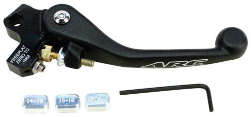 ARC Powerlever aluminum clutch lever for street motorcycles, featuring a sleek design and ergonomic grip.