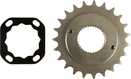 Steel PBI front chain sprocket with 23T for 520 HD bikes, featuring durable construction and precise gear engagement.