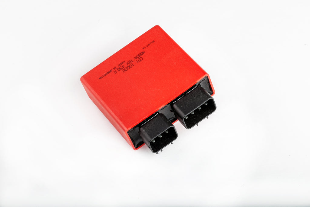 Ricks Motorsport Electric CDI 27-15614 for motorcycle, showing the black electrical control module with wiring connections.