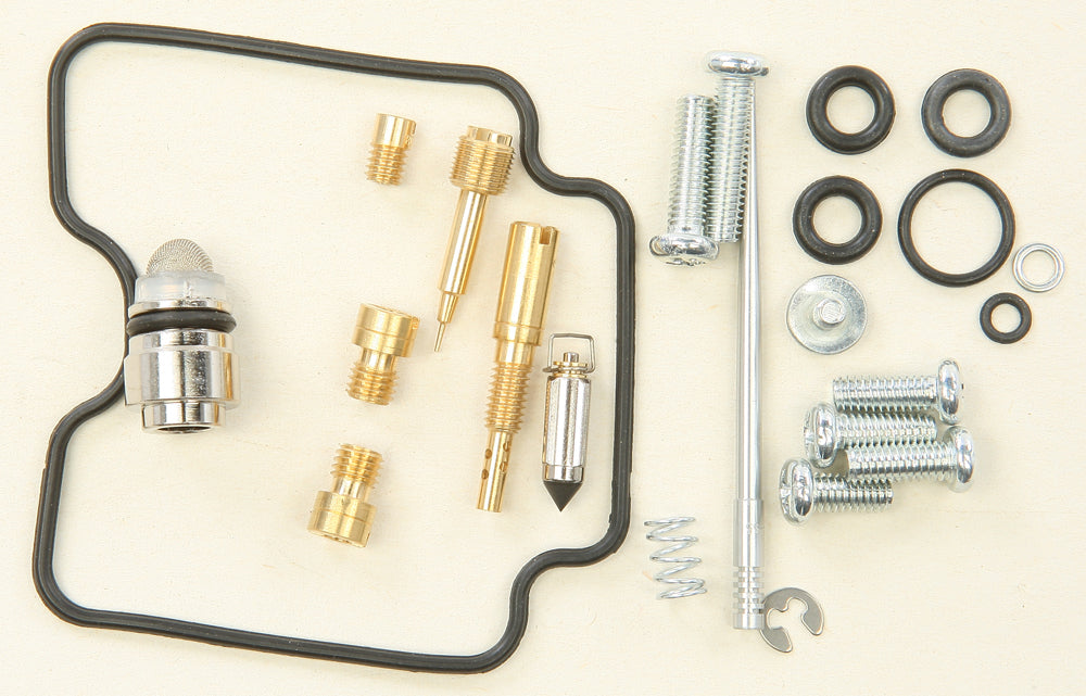 All Balls carburetor repair kit for fuel system and intake, includes various gaskets and components, designed for carburetor maintenance.