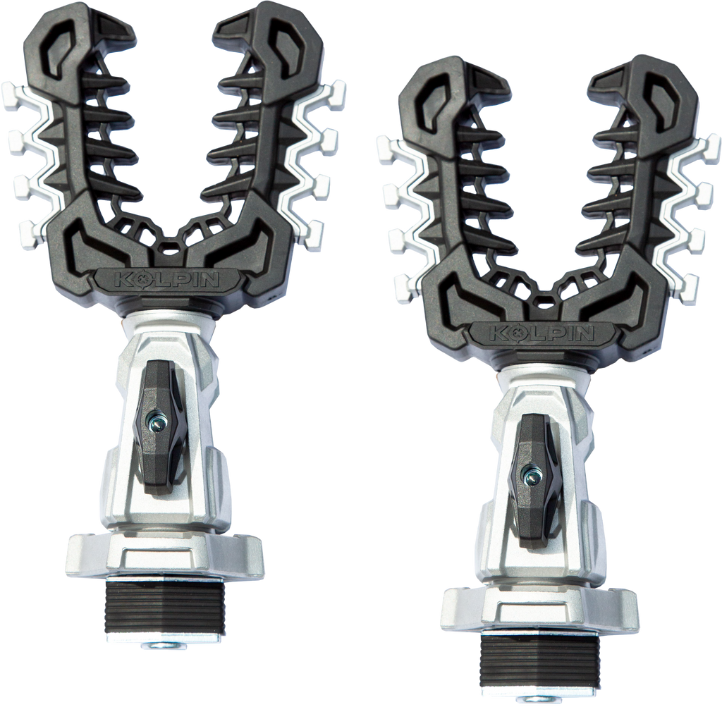 Kolpin Rhino Grip Pro Linq rack system with durable black grips and mounting hardware for off-road vehicles.