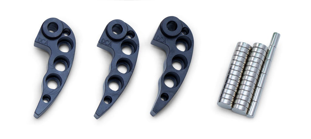 Dynojet Research clutch kit with metal clutch plates and springs, designed for motorcycle performance upgrades.