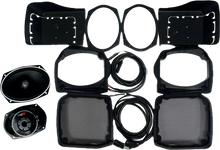 Load image into Gallery viewer, Cerwin-Vega 6x9 inch cut-in lid kit with PH694 for 2014-2023 Harley FLH/T bags, audio/visual communication accessory.