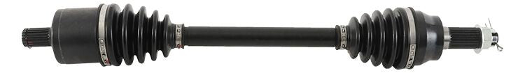 All Balls 8 Ball Extreme Axle Front Drive component with metal shaft and mounting features for motorcycle suspension.