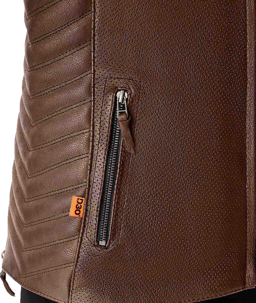 Womens Roadster Air D3o Jacket Brown Leather 3xl