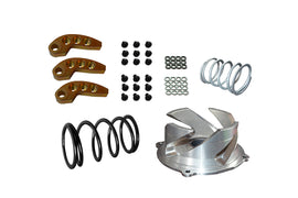 Straightline Performance clutch kit with adjustable weights and polished SPI pipe, featuring clutch components and hardware.