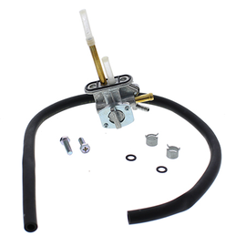 All Balls Fuel Valve FS101-0145 for intake and fuel system, shown in the image with a black plastic body and metal fittings