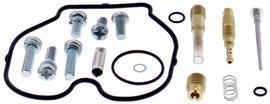 All Balls bike carburetor rebuild kit 226-10016 for intake, carburetor, and fuel system components, with various gaskets and parts.