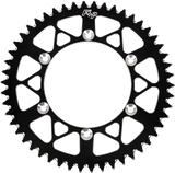 Fire Power - Rear Sprocket Aluminum 52t-520 Blk Hon/Yam - 257-520852BK