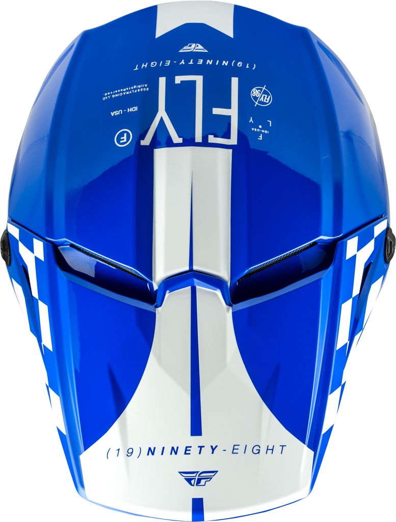 Kinetic Lite Rival Helmet Gloss Blue/White Xl