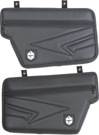 Pro Armor Talon Large Stock Door Pad in black, designed for off-road vehicle doors, featuring durable padding and secure fit.