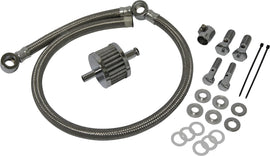 HardDrive Universal Breather Hose Kit for intake, carb, and fuel system, designed for 93-16 vehicles, shown in the image.