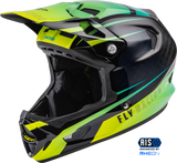 Fly Racing - Werx-R Helmet Hi-Vis/Teal Carbon Md - 73-9223M