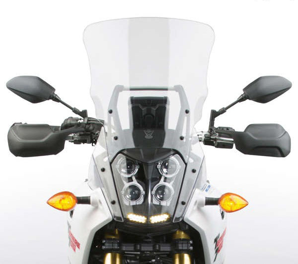 National Cycle Vstream Windscreen Sport/Touring Light Tint for Yamaha motorcycles, showing the tinted windshield with mounting edges.