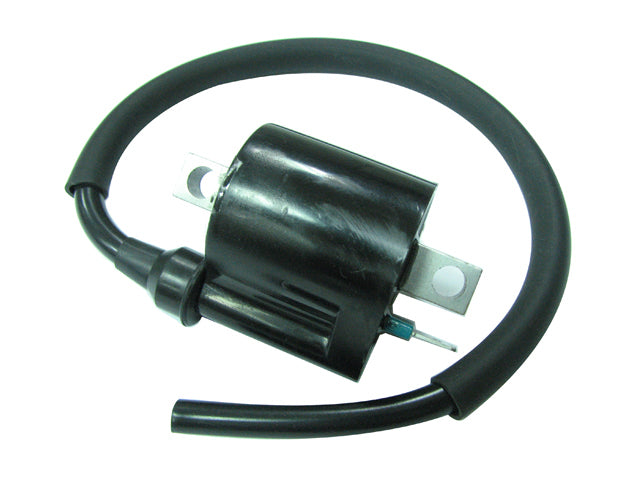 Bronco ATV ignition coil 183-2045, an electrical component with wiring and connectors, designed for off-road vehicle ignition system.