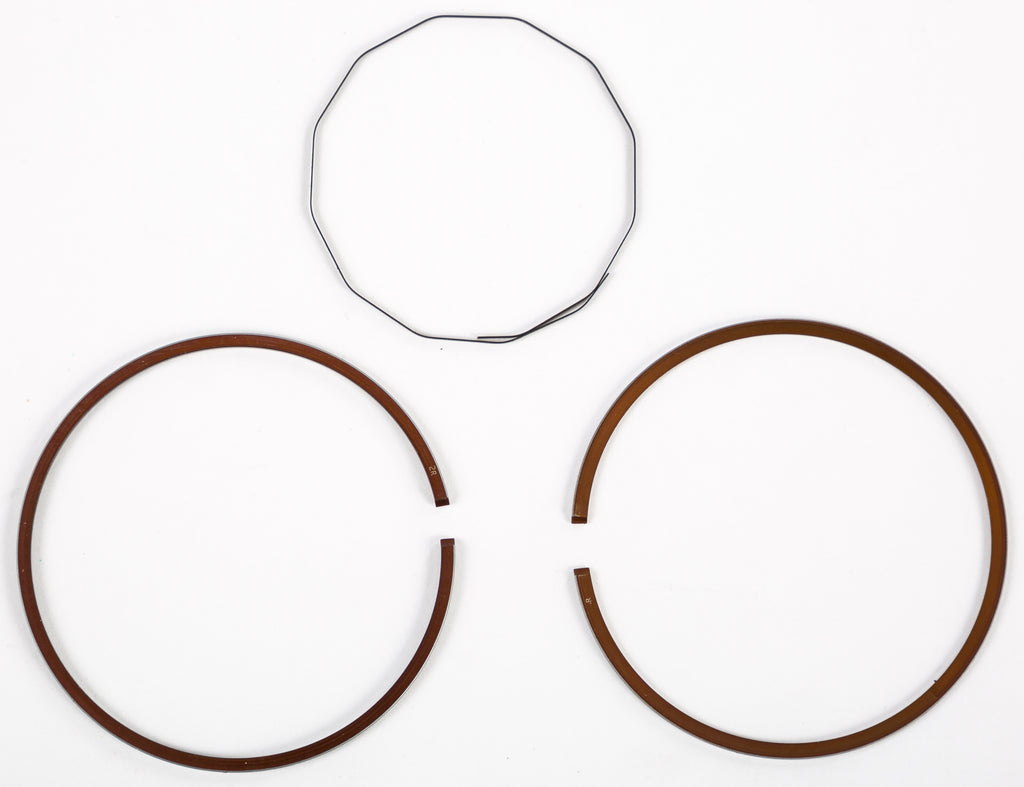 Athena 68mm piston rings for Yamaha Athena piston kits, showing close-up of the piston ring set with detailed metal finish.