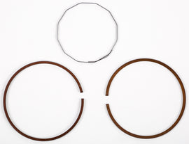 Athena 68mm piston rings for Yamaha Athena piston kits, showing close-up of the piston ring set with detailed metal finish.