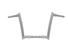 Charger l'image dans la galerie, Chrome Bagger Nation 14-inch OEM Monkey Bars handlebars for Harley-Davidson models from 1986 to 2023, shown on a motorcycle.