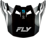 Fly Racing - Formula S Carbon Byte Visor Black Carbon/Grey/Silver Yl/Sm - 73-4450VS
