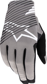 Black Alpine Star Radar Pro gloves with reinforced palms and adjustable wrist straps, designed for motorcycle riding comfort.