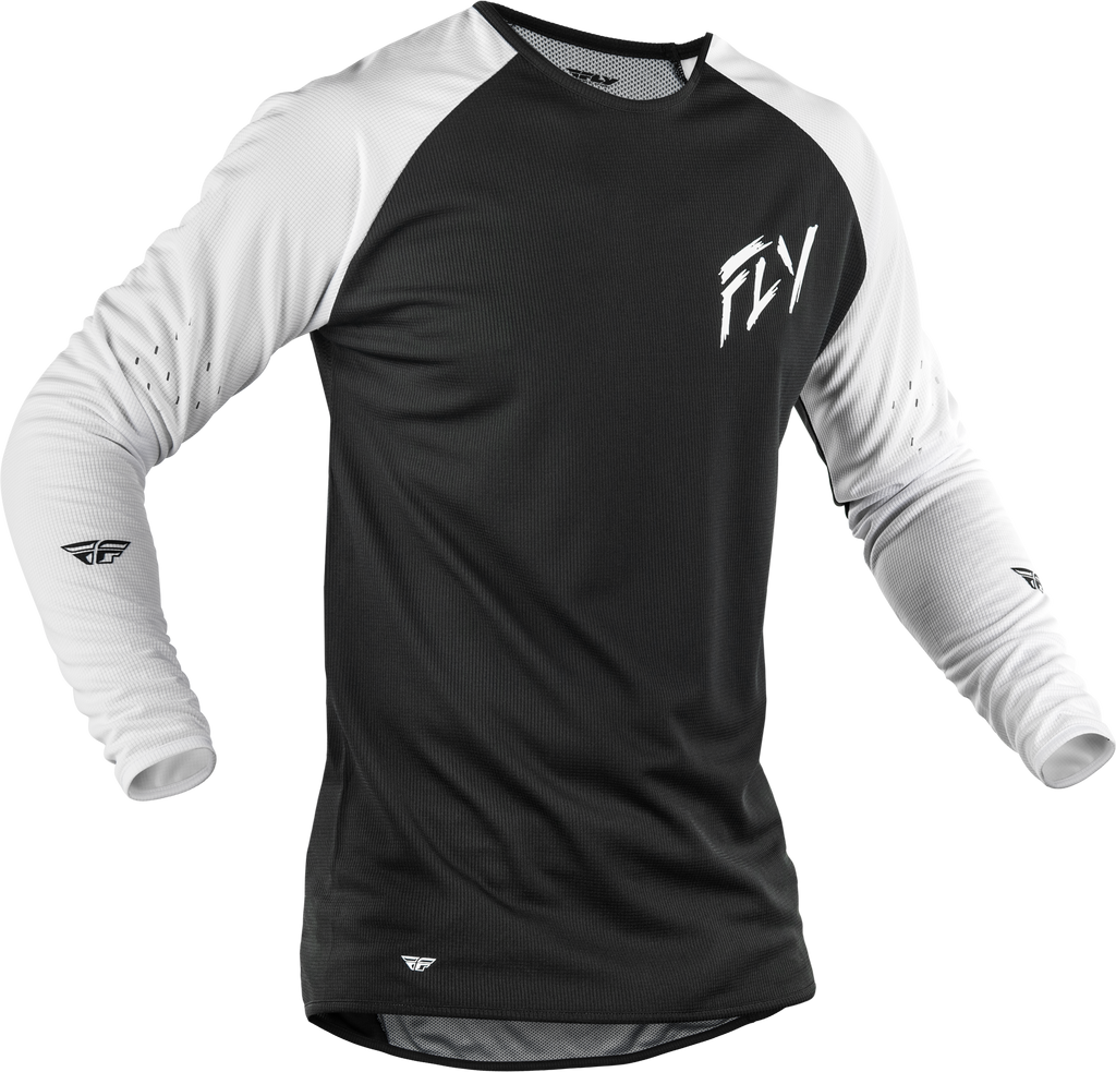 Gravity Dig Long Sleeve Jersey Black/White Sm