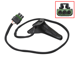 SP1 Throttle Lever with Warmer Pol for motorcycle, showing the black handle and mounting hardware on a neutral background.