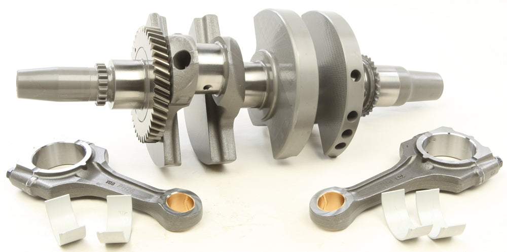 Hot Rods engine crankshaft 421-4424 with detailed metal components and machining marks, showcasing the high-performance automotive part.