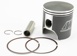 Wiseco piston kit M07100 for Machz and Zlt models, showing a close-up of the piston components with branding and metallic finish.