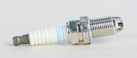 NGK BKR7EKC-N spark plug with metal threads and ceramic insulator, designed for automotive engines.