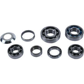 Hot Rods engine transmission bearing kit for Kawasaki 421-3118, showing various bearings and components laid out.
