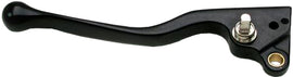Black Motion Pro left lever for motorcycles, shown in close-up with detailed grip and mounting area.
