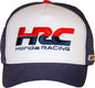DCOR Honda HRC2 navy snap-back hat with adjustable strap, featuring embroidered Honda logo and structured crown.