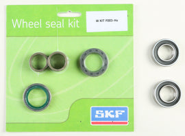 SKF front wheel seal kit with bearings for Honda CRF250, showing the seal and bearing components.