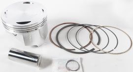 Wiseco Piston Kit 101.00/+1.00 with 11:1 compression ratio, includes pistons and components for engine rebuild.