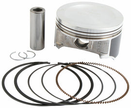 Vertex cast piston kit with 101.96mm diameter, standard size, 9.2:1 compression ratio, for engine rebuilds, shown with piston components.