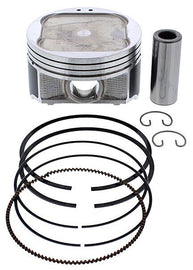 Vertex cast piston kit with 92.48mm bore and +0.50mm oversize, high-performance engine component for 10.2:1 compression ratio.