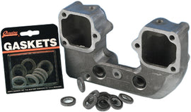 James Gasket rubber pushrod cover seal kit with gaskets for engine valve cover, in black rubber, labeled 17955-36-Xlr.