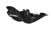 Load image into Gallery viewer, Acerbis black and white KTM skid plate with protective design, mounted on motorcycle engine underside for off-road riding.