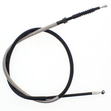 Load image into Gallery viewer, All Balls clutch cable 24-52059 showing a black metal cable with rubber housing and fittings for motorcycle clutch control.